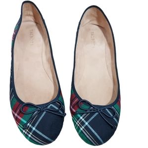 Talbots Plaid Flats - Red, Green, Blue